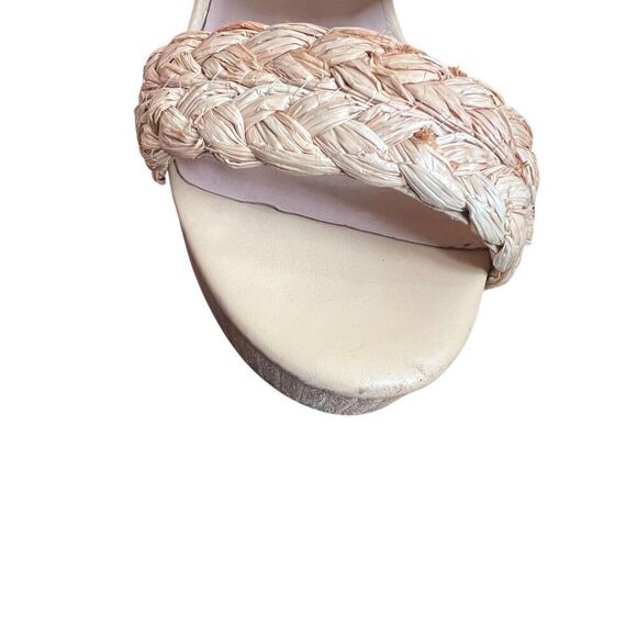 Charles David Women's Tifa Raffia Wedge Sandals sz 7.5 - Picture 6 of 9